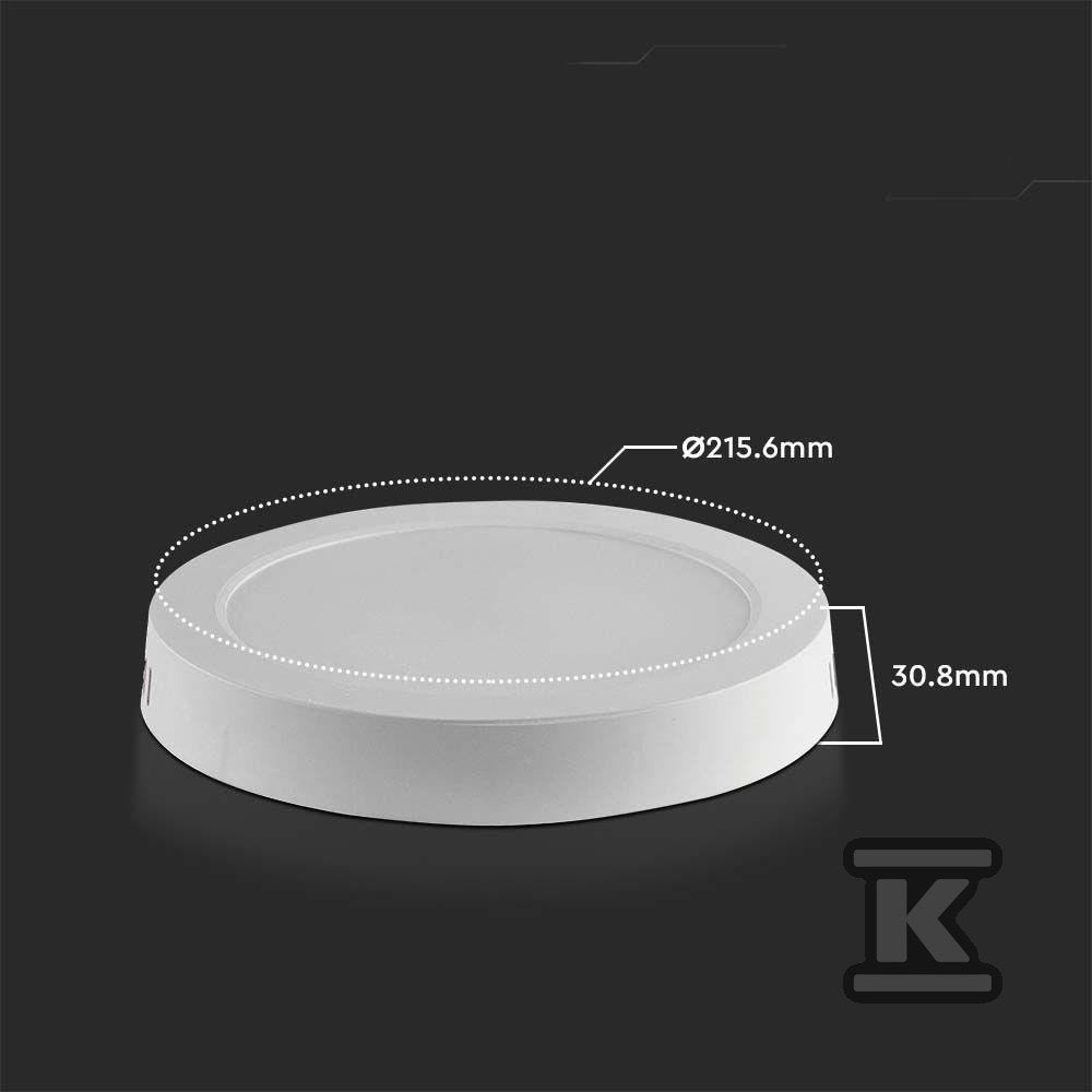 Panel LED V-TAC Natynkowy Premium Downlight 18W Okrągły fi215 VT-60018 6500K 1980lm
