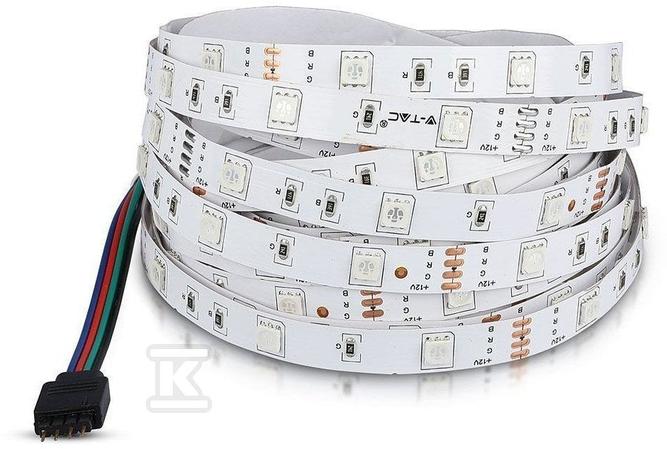 Taśma LED V-TAC SMD5050 150LED IP20 4W/m VT-5050 30-IP20 RGB