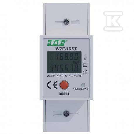 Jednofazowy licznik zużycia energii 45A z funkcją RESET WZE-1RST