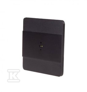 Laserowy czujnik odległości DRL-60-230-9 w kolorze czarnym, do puszki ø60, do sterownia oświetleniem na schodach i korytarzach, DRL-60-230-9