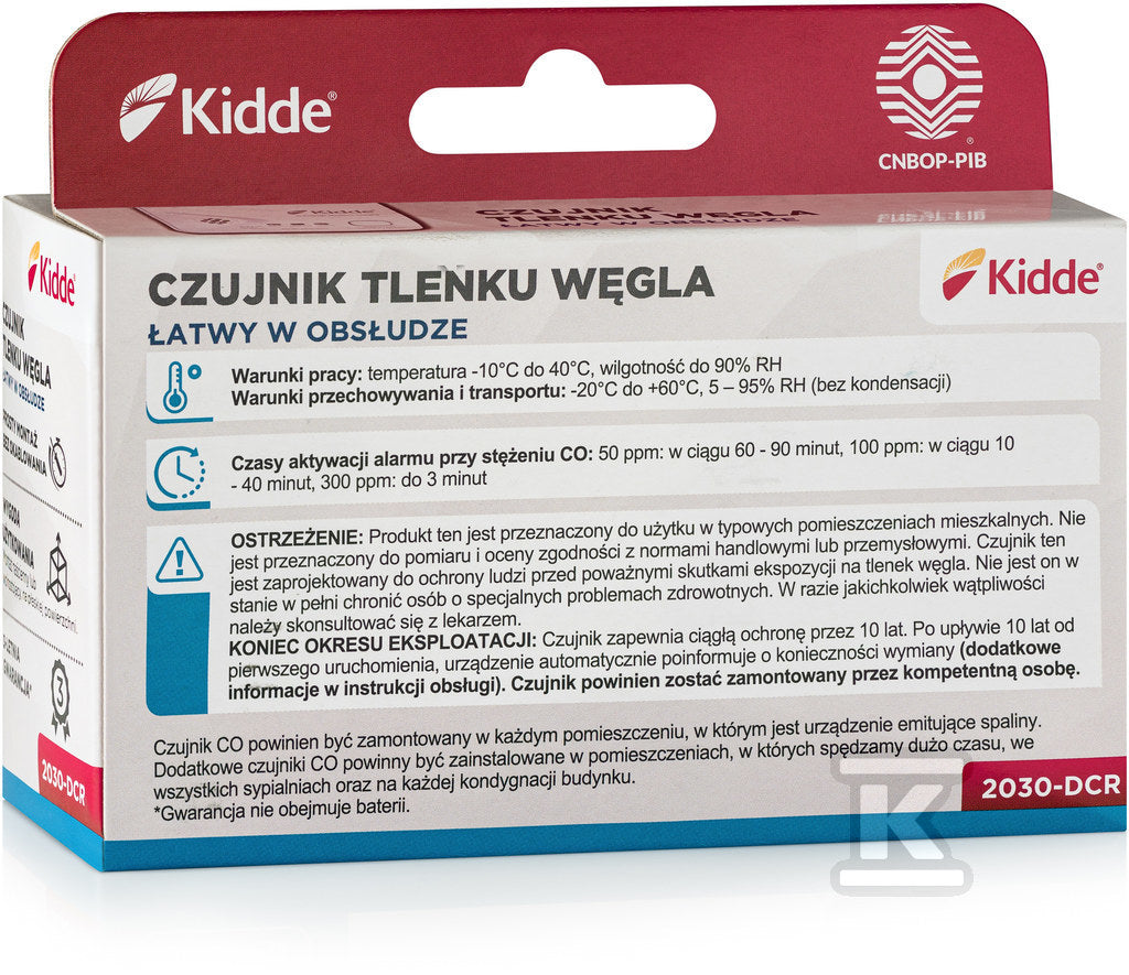 Czujnik czadu Kidde 2030-DCR