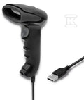 Laserowy czytnik kodów kreskowych 1D, CCD, USB, Czarny, 50866