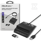 Inteligentny czytnik chipowych kart ID SCR-0636, USB typu C, 50636