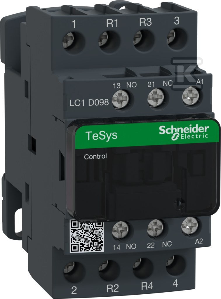 Stycznik mocy TeSys Deca, AC1, 20A 4P 2NO 2NC cewka 24VAC zaciski śrubowe