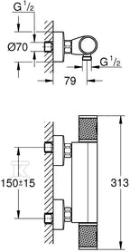 Bateria Termostatyczna GRT 1000 Performance THM