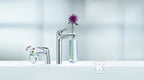 Bateria umywalkowa Grohe Eurostyle jednouchwytowa, rozmiar S, z korkiem, mieszacz z otworem