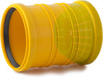 Rura drenarska PVC DN/OD 50x44, zwój 50m, SN4, typ UP (bez otworów perforacyjnych), falista, kolor żółty