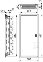 RPDM 5x14 Rozdzielnica podtynkowa drzwi metalowe N+PE (70) "IDEAline"