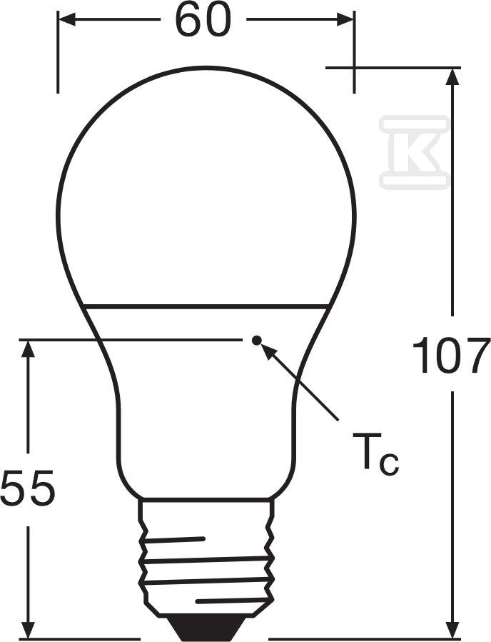 Lampa LED Value Class CLASSIC A 60 FR non-dim 8.5W/827 E27 LEDVANCE