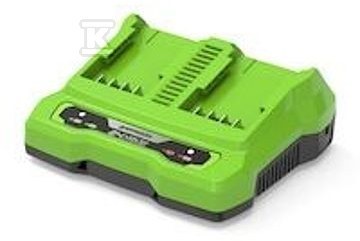 Ładowarka 2 A Dual Slot Greenworks G24X2Uc2 24V