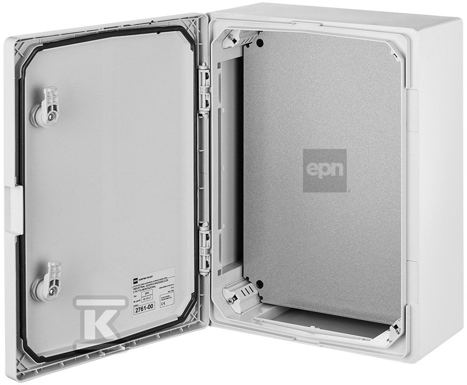 Obudowa natynkowa N/T (szafka rozdzielcza) SR6 400x500x175 z płytą metalową, IP65 INDUSTRIAL