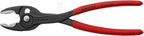 TwinGrip® Szczypce chwytające czołowe Z antypoślizgowego tworzywa sztucznego fosforanowana, szara 200 mm
