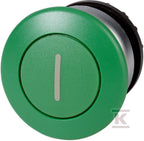 Przycisk M22-DP-G-X1 grzybkowy zielony z opisem