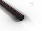 Rura gładkościenna światłowodowa w kręgach średnica 32mm QRGS 32/2,9 CZARNA Z PASKIEM CZERWONYM