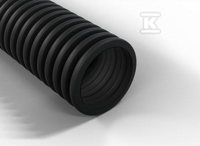 Rura karbowana w kręgach średnica 75mm na przestrzenie otwarte QRK 75/50 FLEX UV czarna 450N