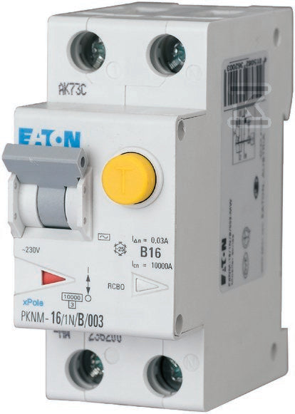 PKNM-40/1N/C/003-MW Wyłącznik kombinowany 10kA, In=32A, IN=0,03A, char. C, Typ AC, 1+N bieg. Seria PKNM