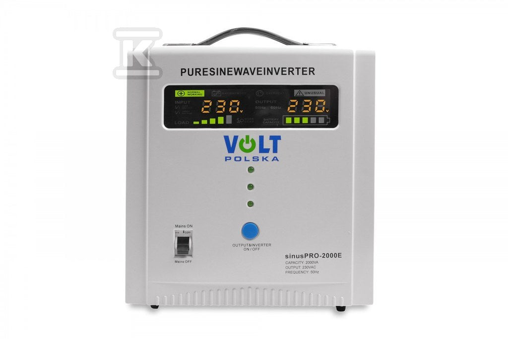 Zasilacz awaryjny SINUS PRO 2000 E 12/230V (1250/2000W)