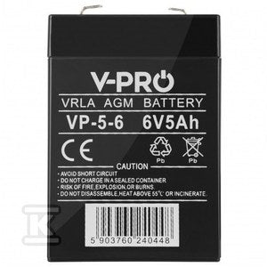 AKUMULATOR AGM VPRO 6V 5Ah