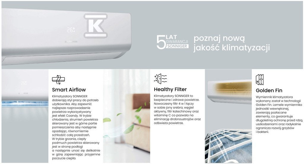 Klimatyzator 3,4 kW jednostka zewnętrzna (Outdoor OX 3.4)