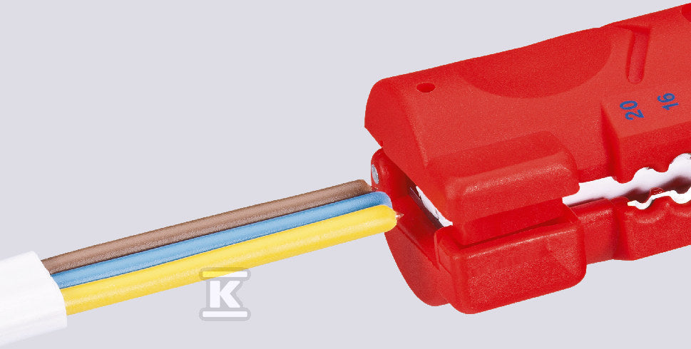 KNIPEX 16 64 125 SB Narzędzie do ściągania izolacji z kabli płaskich i okrągłych 125mm