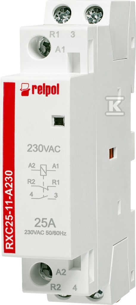 Stycznik instalacyjny 1NO + 1NC, 25A, 230 VAC RXC25-11-A230
