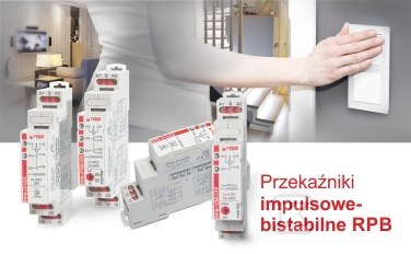 Przekaźnik bistabilny-impulsowy z pamiecią RPB-1PM-U24, zestyk 1P, 24 V AC/DC, 16 A /250 V AC