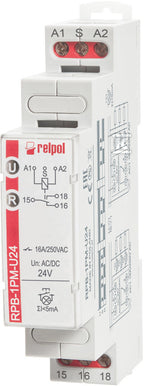Przekaźnik bistabilny-impulsowy z pamiecią RPB-1PM-U24, zestyk 1P, 24 V AC/DC, 16 A /250 V AC