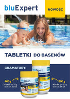 Tabletki MULTICHLOR 400g (20 tabletek x 20g) do dezynfekcji i klarowania wody w basenach przydomowych