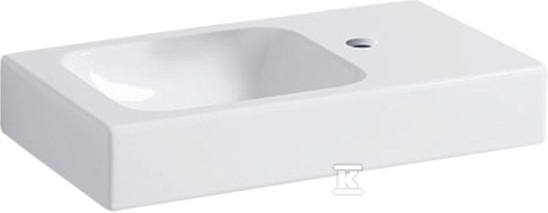 Umywalka iCon xs 53 cm z powierzchnią odkładczą po prawej stronie