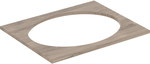 Blat pod umywalkę Selnova Square wpuszczaną w blat: B=79.1cm Orzech włoski hickory / Melamina struktura drewna