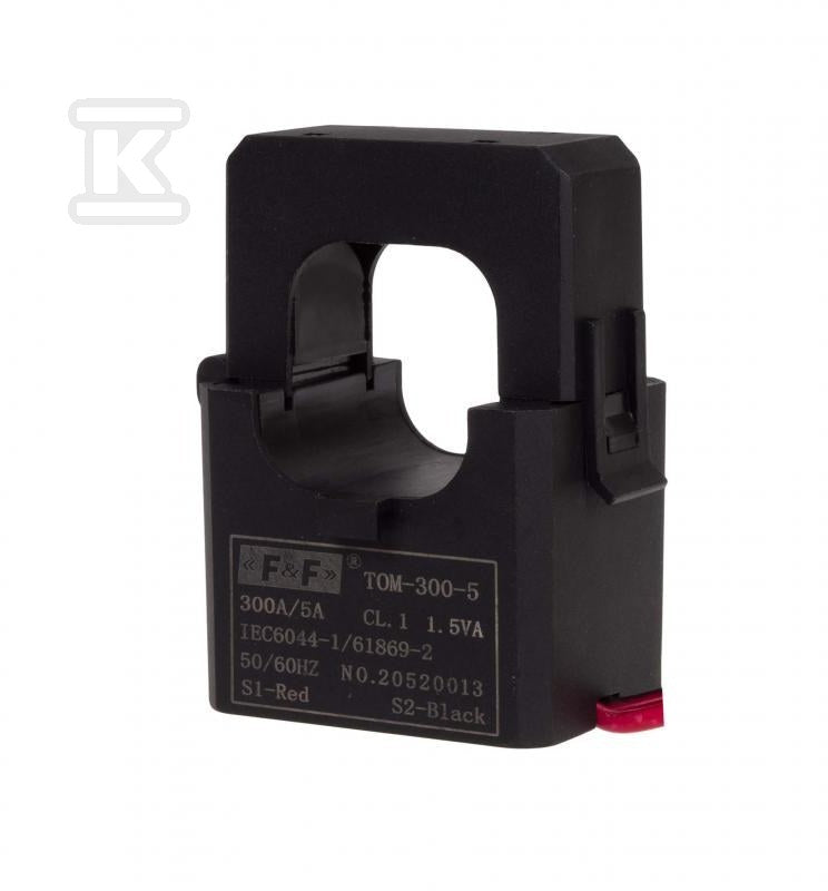 Miniaturowy przekładnik prądowy z otwieranym rdzeniem 300-5A TOM-300-5