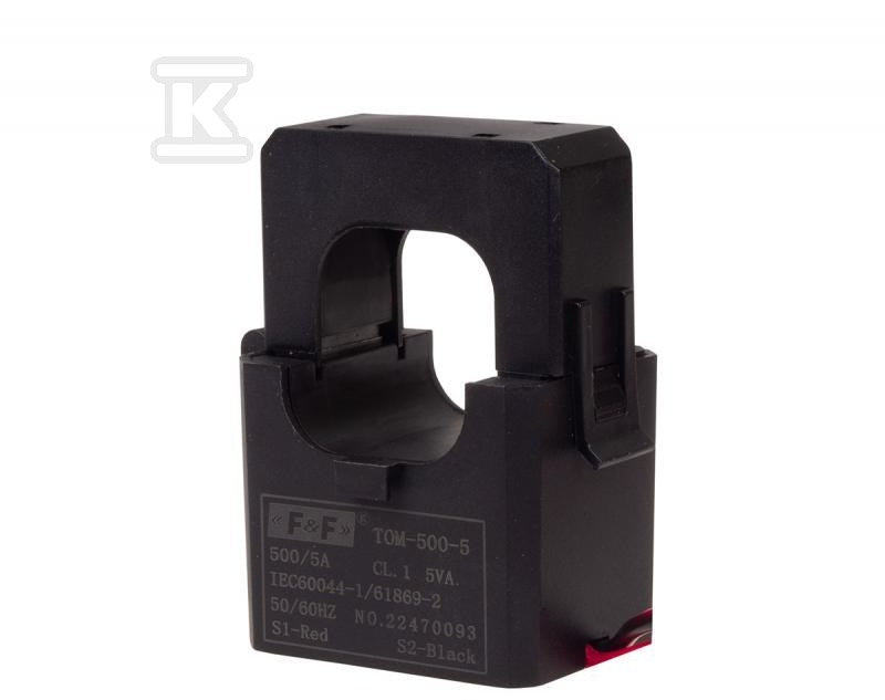 Miniaturowy przekładnik prądowy z otwieranym rdzeniem 500-5A TOM-500-5