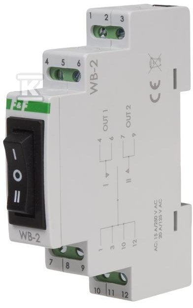 Modułowy przełącznik trójpozycyjny WB-2
