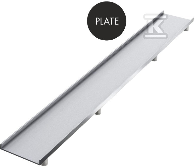 Brodzik podpłytkowy Stabilsound Plus "Subplate" 90x90x5/12,5 cm, kwadratowy z maskownicą do zabudowy płytkami