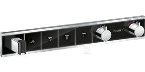 RainSelect Bateria termostatyczna do 4 odbiorników, montaż podtynkowy, element zewnętrzny