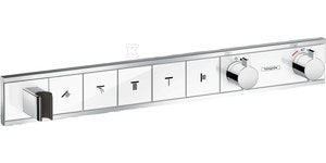 RainSelect Bateria termostatyczna do 5 odbiorników, montaż podtynkowy, element zewnętrzny