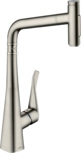 Metris Select M71 Jednouchwytowa bateria kuchenna 320, wyciągana wylewka, 2jet, sBox
