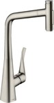 Metris Select M71 Jednouchwytowa bateria kuchenna 320, wyciągana wylewka, 2jet, sBox