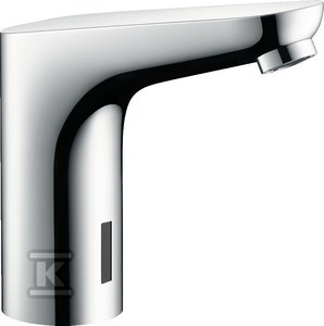 Focus Elektroniczna bateria umywalkowa bez regulacji temperatury, zasilana baterią