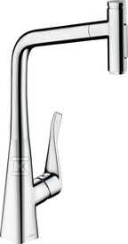 Metris Select M71 Jednouchwytowa bateria kuchenna 320, wyciągana wylewka, 2jet, sBox