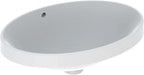 Umywalka Variform wpuszczana w blat, owalna, B50 cm, H17.8 cm, T40 cm, bez przelewu, bez otworu na baterię, KeraTect