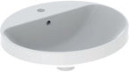 Umywalka Variform wpuszczana w blat, owalna, B50 cm, H17.8 cm, T40 cm, bez przelewu, bez otworu na baterię, KeraTect