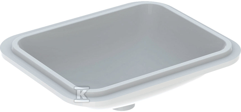 Umywalka podblatowa Variform, prostokątna, B53 cm, H17.8 cm, T44 cm, bez przelewu, bez otworu na baterię
