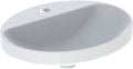 Umywalka Variform wpuszczana w blat, owalna, B55 cm, H17.8 cm, T45 cm, bez przelewu, z otworem na baterię