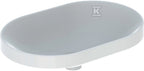 Umywalka Variform wpuszczana w blat, eliptyczna, B60 cm, H17.8 cm, T40 cm, bez przelewu, bez otworu na baterię, KeraTect