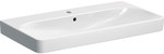 Umywalka Smyle Square B60 cm, H16.5 cm, T48 cm, z przelewem, z otworem na baterię, KeraTect