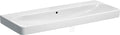 Umywalka Smyle Square B120 cm, H16.5 cm, T48 cm, z przelewem, bez otworu na baterię, KeraTect