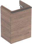 Szafka pod umywalkę kompaktową Smyle Square B49.2 cm, H61.7 cm, T40.6 cm, z jednymi drzwiami, z zawiasem po prawej stronie, biały