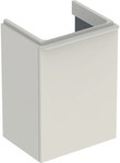 Szafka pod umywalkę kompaktową Smyle Square B49.2 cm, H61.7 cm, T40.6 cm, z jednymi drzwiami, z zawiasem po prawej stronie, biały