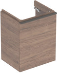 Szafka pod umywalkę kompaktową Smyle Square B49.2 cm, H61.7 cm, T40.6 cm, z jednymi drzwiami, z zawiasem po prawej stronie, biały